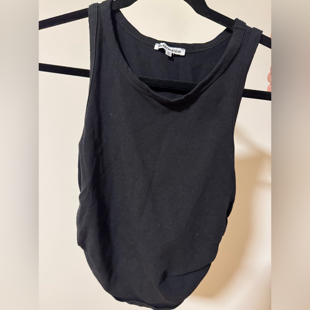 Reformation Elegant Black Tee